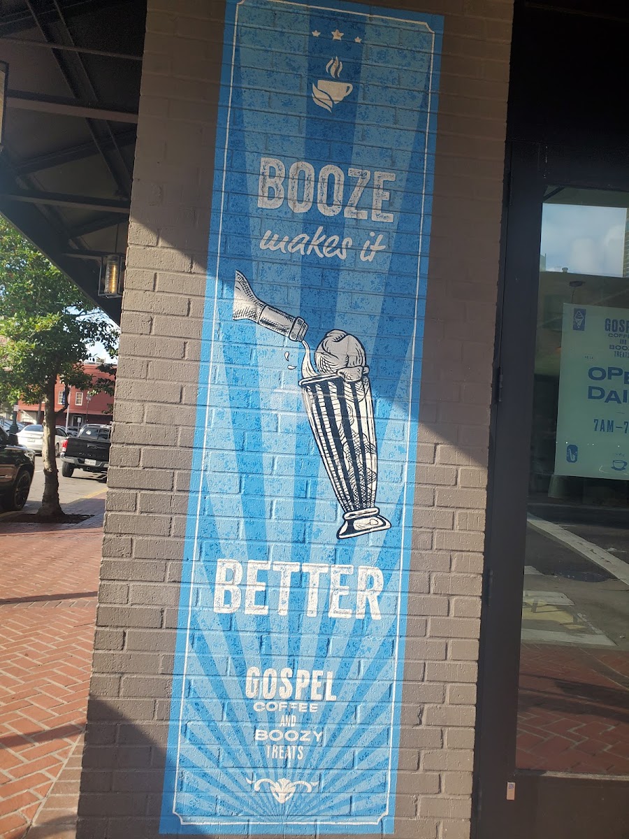 Gospel Coffee and Boozy Treats